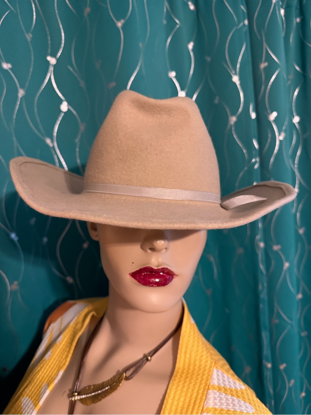 Vintage Authentic Cowboy Hat 7 1/8 Medium - Picture 4 of 16